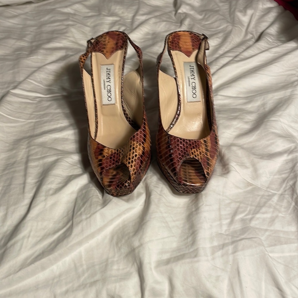 A rare multi color animal skin sexy stiletto